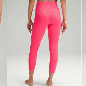 Lululemon Double Lined Align‎ Pants 24.5” Inseam Bright Pink Size 4